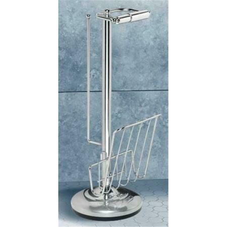 LATESTLUXURY Chrome Plated Steel Toilet Caddy LA46341